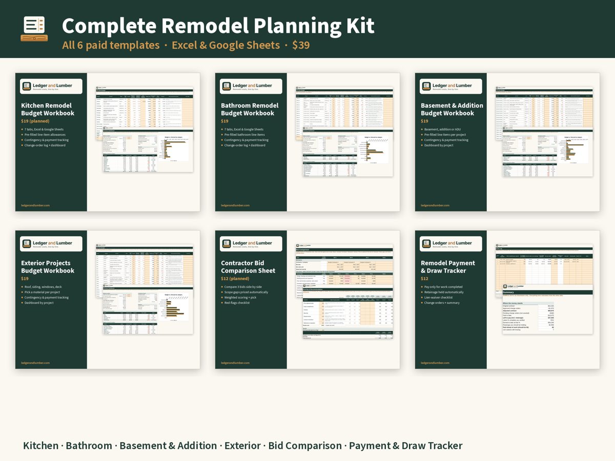 Complete Remodel Planning Kit preview